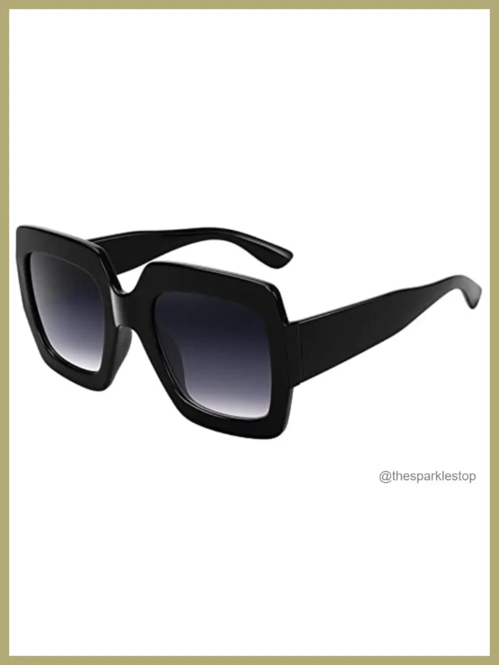 Oversized Square Sunglasses Women UV400 Protection Retro Shades